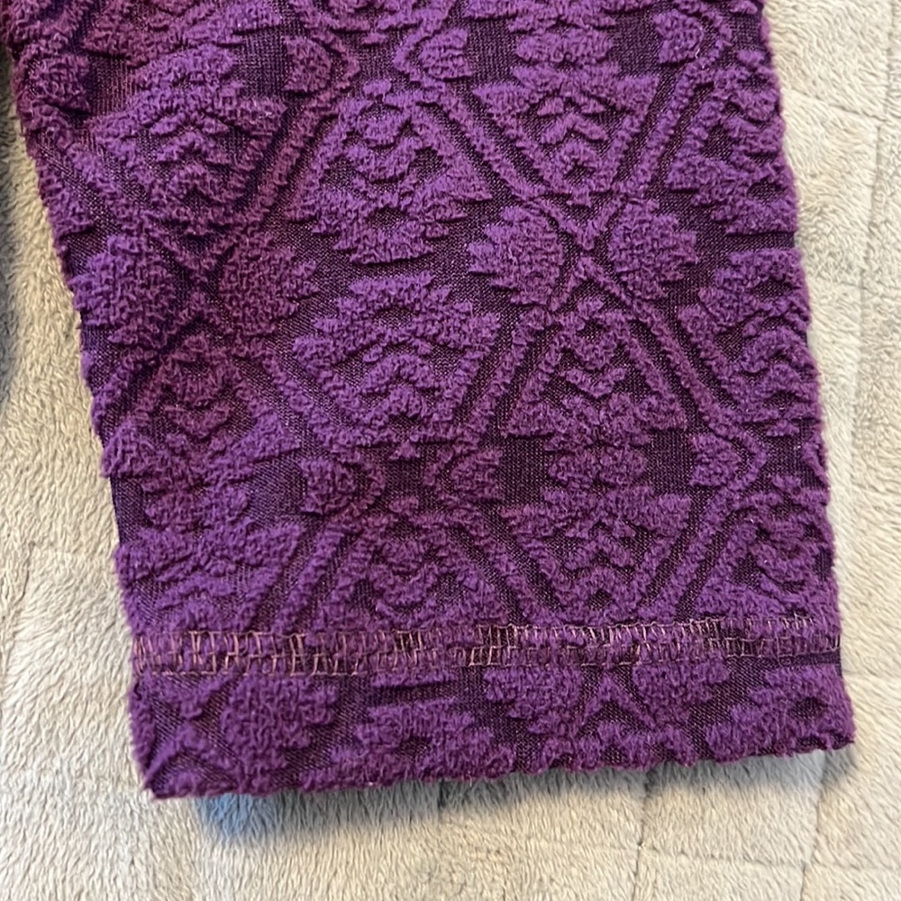 Eddie Bauer Fleece Pullover Sweatshirt, 1/4 Zip, Purple, Size L - Picture 5 of 9